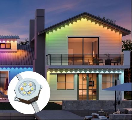 RGBIC CCT Smart Eave Wall Mounted Exterior Light PC ABS Housing Material с источником света 5054 2835