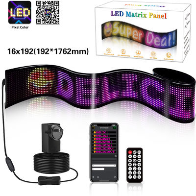 USB 5V Гибкий матричный панельный экран 16*192 Размер пикселей для универсальных приложений