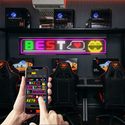 3500 нитс Яркость светодиодный гибкий экран с 16 * 144 пикселя размер матрицы панель APP управления / дистанционного управления / Bluetooth