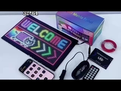 Высокая яркость 3500 нитс светодиодный гибкий экран Bluetooth соединение 1330x192 мм