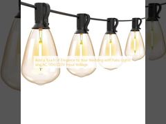 Добавьте к вашей свадьбе элементарный оттенок с помощью крыльцовых светильников и входного напряжения 110 В / 220 В